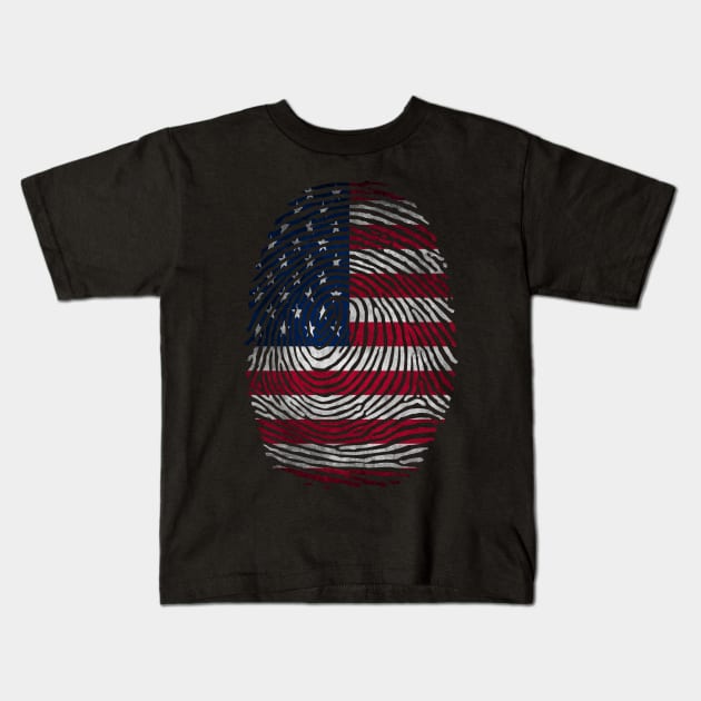 American Identity Kids T-Shirt by Lakes City Design 